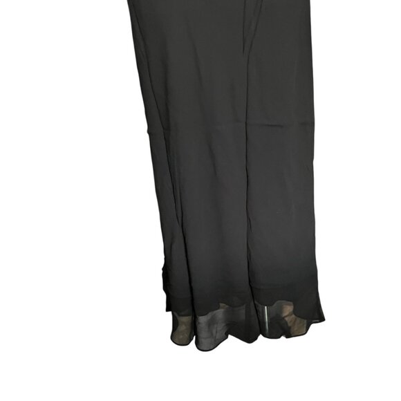 Rumored size M & L Vintage Slip Maxi Dress Black Medium / Large Retro Crepe Glam - Picture 16 of 16